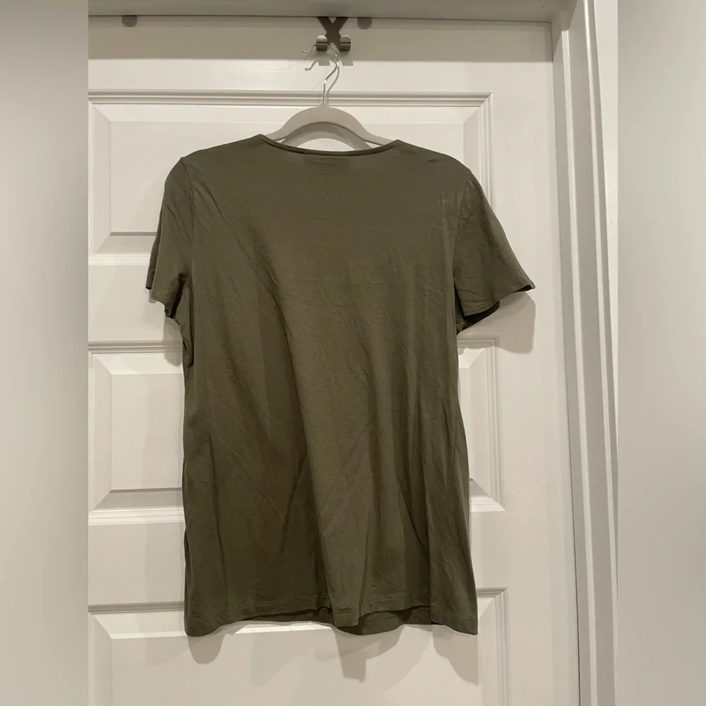 Karen Scott- Olive Green Top- Size Medium